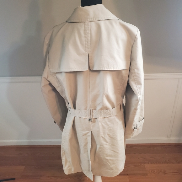 SOLD! Ann Taylor Loft Trench Coat with Floral Lining - Picture 3 of 4